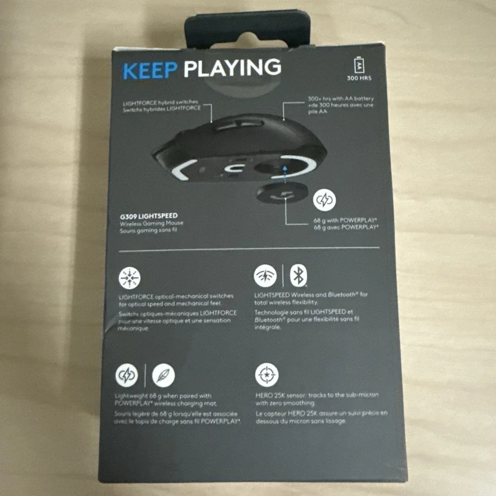 logitech g309 lightspeed wireless gaming mouse (910-007197) Sealed